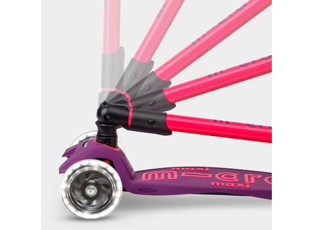 اسکوتر مکسی دلوکس جمع شو مایکرو Micro با چرخ های چراغ دار مدل صورتی نئونی, تنوع: MMD228-Pink, image 10