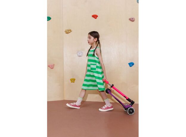 اسکوتر مکسی دلوکس جمع شو مایکرو Micro با چرخ های چراغ دار مدل صورتی نئونی, تنوع: MMD228-Pink, image 3