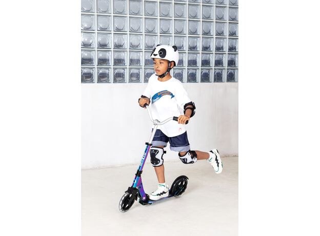 اسکوتر کروزر جمع شو مایکرو Micro با چرخ های چراغ دار مدل بنفش و آبی نئوکروم, تنوع: SA0240-Neochrome, image 3