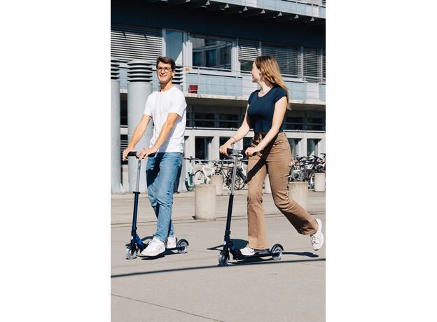 اسکوتر اسپرایت جمع شو مایکرو Micro با چرخ های چراغ دار مدل آبی بنفش شاین دار, تنوع: SA0293-Blue Purple, image 2