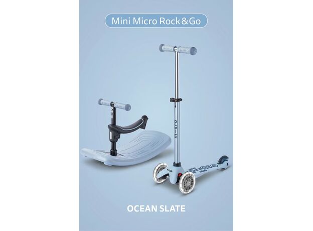 اسکوتر شش حالته Rock & Go مینی دلوکس مایکرو Micro آبی خاکستری ملایم, تنوع: MMD388-Ocean Slate, image 10