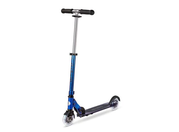 اسکوتر اسپرایت جمع شو مایکرو Micro با چرخ های چراغ دار مدل آبی بنفش شاین دار, تنوع: SA0293-Blue Purple, image 