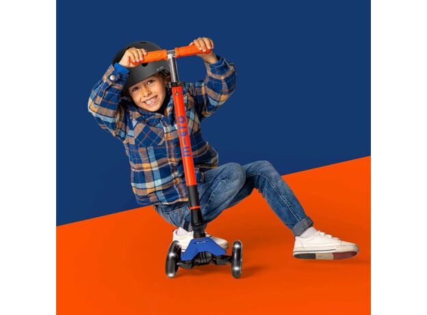 اسکوتر مکسی دلوکس جمع شو مایکرو Micro با چرخ های چراغ دار مدل نارنجی نئونی, تنوع: MMD227-Orange, image 2