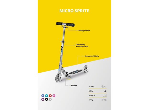 اسکوتر اسپرایت جمع شو مایکرو Micro صورتی, تنوع: SA0027-Pink, image 10