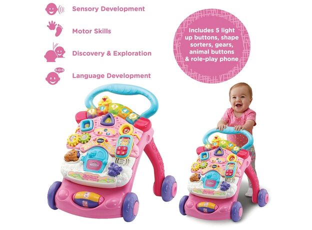 واکر آموزشی Vtech مدل صورتی, تنوع: 505653VT-Pink, image 12