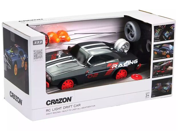 ماشین کنترلی دریفت مشکی Crazon با مقیاس 1:18, image 5