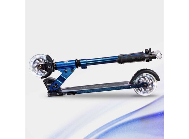اسکوتر اسپرایت جمع شو مایکرو Micro با چرخ های چراغ دار مدل آبی بنفش شاین دار, تنوع: SA0293-Blue Purple, image 13