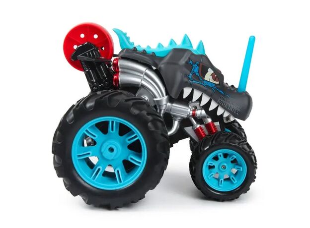 ماشین کنترلی 5 چرخ Shark Monster Truck طرح دایناسور مشکی Crazon با مقیاس 1:14, تنوع: WL22162-Black, image 4