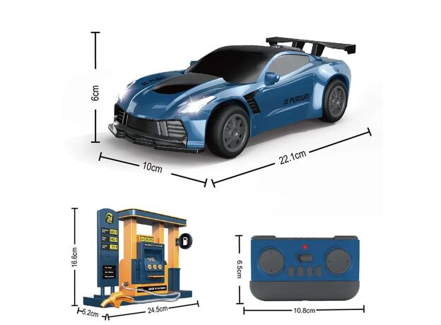ماشین کنترلی 22 سانتی دودزا به همراه پمپ بنزین Crazon, image 5