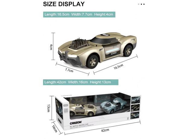 پک 2 تایی ماشین های کنترلی تصادفی Crazon, image 12