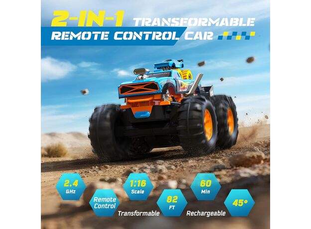 ماشین کنترلی 2 در 1 آفرودی Crazon با مقیاس 1:16, image 6