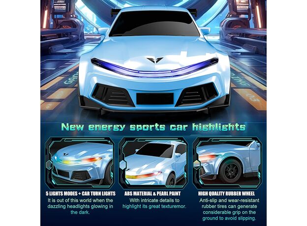 ماشین برقی کنترلی آبی Crazon به همراه ایستگاه شارژ در مقیاس 1:16, تنوع: XN24161-Blue, image 5