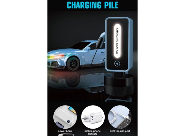 ماشین برقی کنترلی آبی Crazon به همراه ایستگاه شارژ در مقیاس 1:16, تنوع: XN24161-Blue, image 7