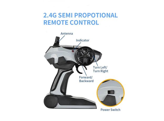 ماشین کنترلی سرعتی Crazon با مقیاس 1:10 مدل سفید, تنوع: 333-YC21121-White, image 13