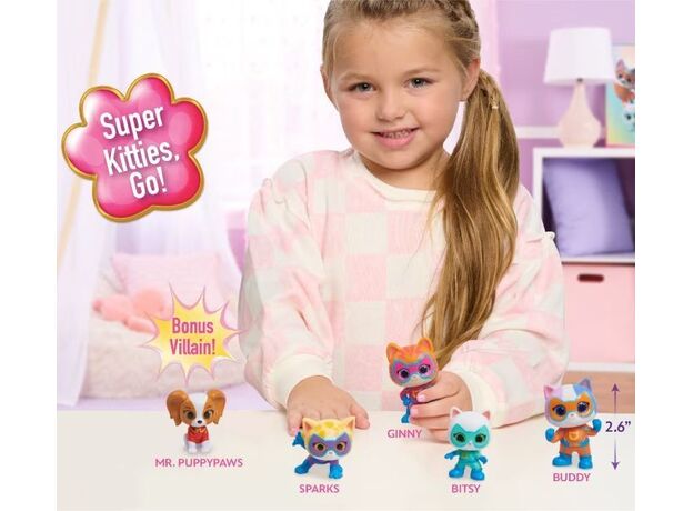 ست 5 تایی فیگورهای قهرمانان SuperKitties, image 2