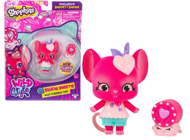عروسک اسکوییک سوئیتی Shopkins سری Wild Style, image 