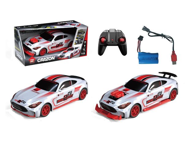 ماشین کنترلی تبدیل شونده Crazon با مقیاس 1:16 مدل سفید, تنوع: BX251601-White, image 3