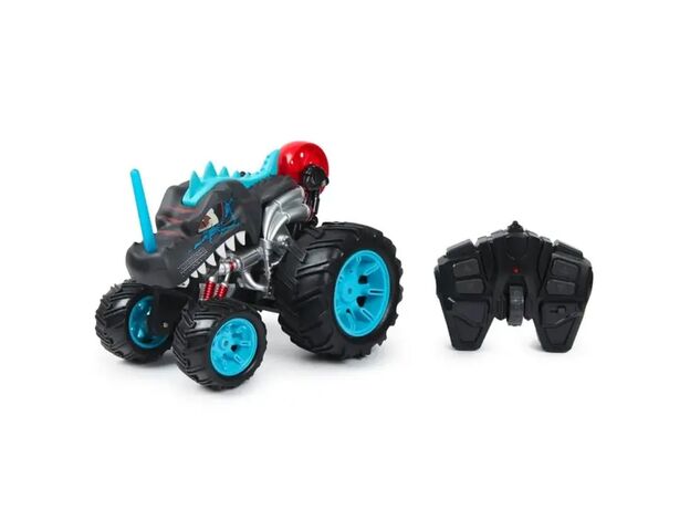 ماشین کنترلی 5 چرخ Shark Monster Truck طرح دایناسور مشکی Crazon با مقیاس 1:14, تنوع: WL22162-Black, image 6