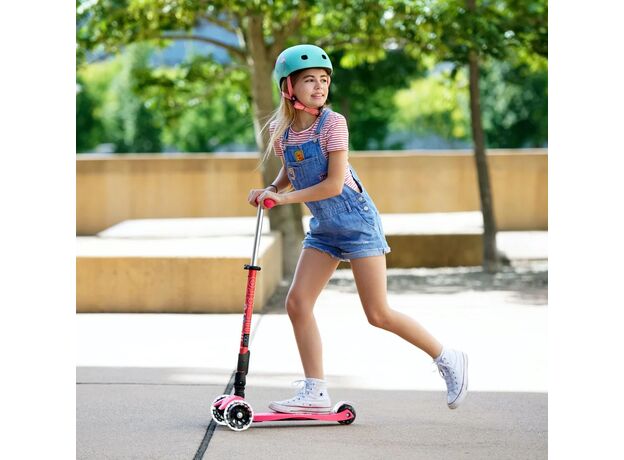 اسکوتر مکسی دلوکس جمع شو مایکرو Micro با چرخ های چراغ دار مدل صورتی, تنوع: MMD096-Pink, image 2