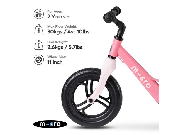 دوچرخه تعادلی صورتی Micro, تنوع: GB0035-Flamingo Pink, image 13