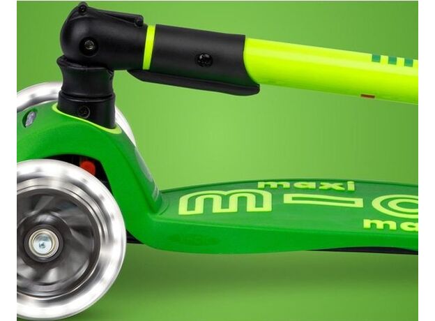 اسکوتر مکسی دلوکس جمع شو مایکرو Micro با چرخ های چراغ دار مدل سبز فسفری, تنوع: MMD229-Green, image 11