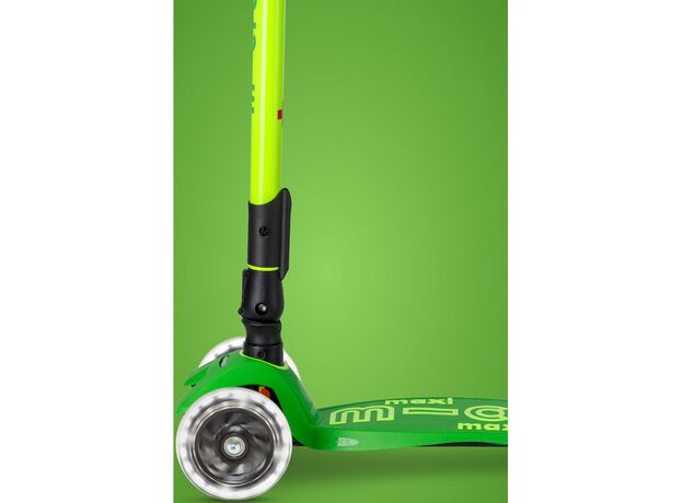 اسکوتر مکسی دلوکس جمع شو مایکرو Micro با چرخ های چراغ دار مدل سبز فسفری, تنوع: MMD229-Green, image 7