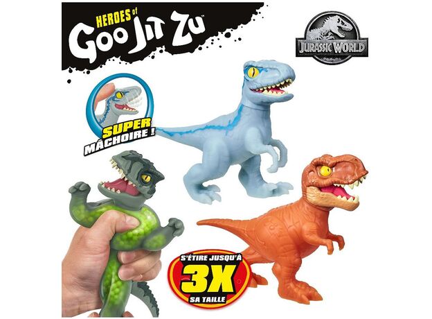 پک 3 تایی عروسک های فشاری گو جیت زو Goo Jit Zu سری Jurassic World, image 5