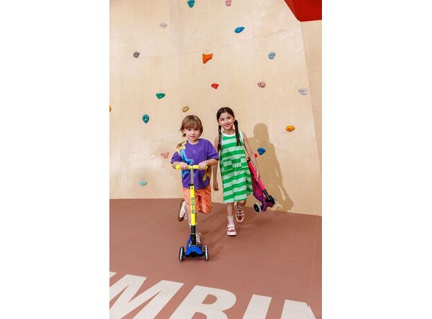 اسکوتر مکسی دلوکس جمع شو مایکرو Micro با چرخ های چراغ دار مدل صورتی نئونی, تنوع: MMD228-Pink, image 4