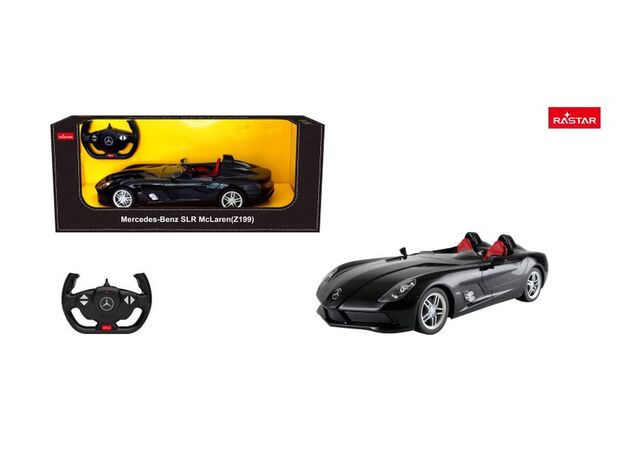 ماشین کنترلی مرسدس بنز SLR مشکی راستار با مقیاس 1:12, image 
