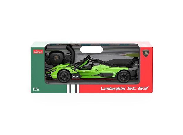 ماشین کنترلی لامبورگینی SC63 سبز راستار با مقیاس 1:14, image 17