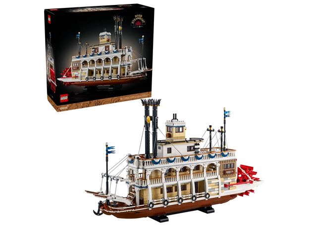 لگو آیدیاز مدل قایق بخار رودخانه ای (21356), image 