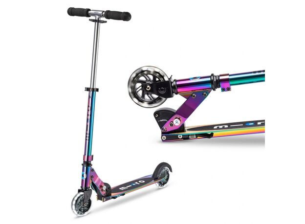 اسکوتر اسپرایت جمع شو مایکرو Micro با چرخ های چراغ دار مدل نئوکروم, image 12