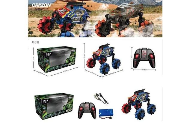 ماشین کنترلی تبدیل شونده Drifting با مقیاس 1:14 Crazon, تنوع: 333-ZD2301- blue, image 2