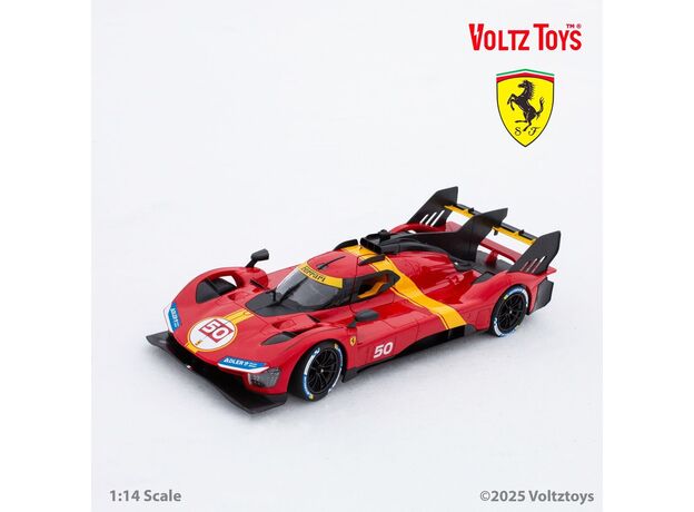 ماشین کنترلی فراری 499P قرمز راستار با مقیاس 1:24, image 6
