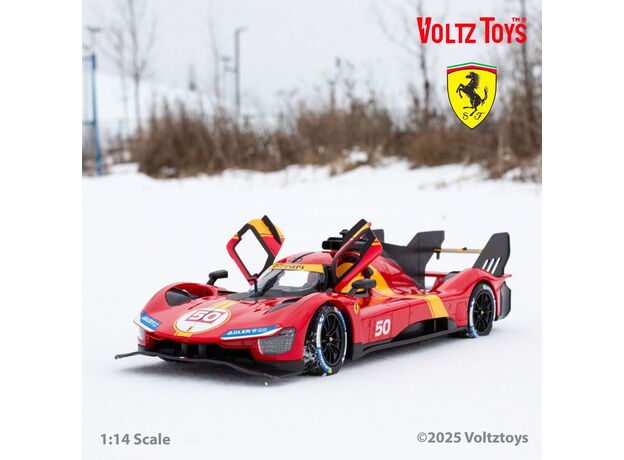 ماشین کنترلی فراری 499P قرمز راستار با مقیاس 1:14, image 4