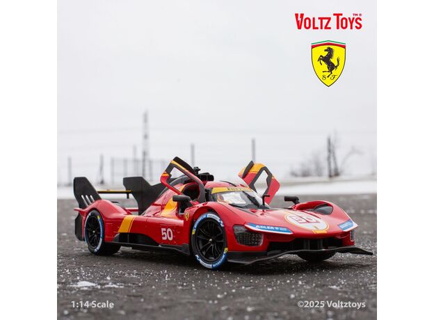 ماشین کنترلی فراری 499P قرمز راستار با مقیاس 1:14, image 2