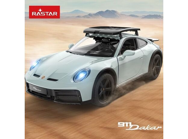 ماشین کنترلی پورشه 911 داکار سبز یشمی راستار با مقیاس 1:14, image 3