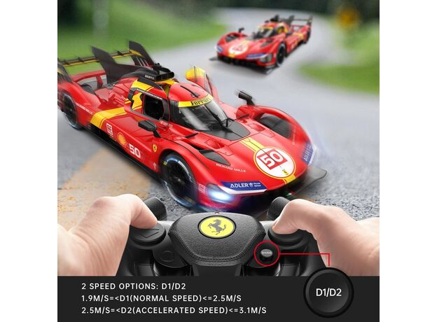 ماشین کنترلی فراری 499P قرمز راستار با مقیاس 1:14, image 5