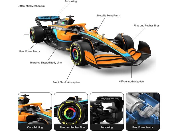 ماشین کنترلی فرمول یک مک لارن MCL36 راستار با مقیاس 1:18, تنوع: 93300-McLaren F1, image 8
