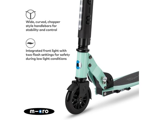 اسکوتر اسپرایت دلوکس جمع شو مایکرو Micro با بدنه چراغ دار سبز, تنوع: SA0228-Mint, image 9