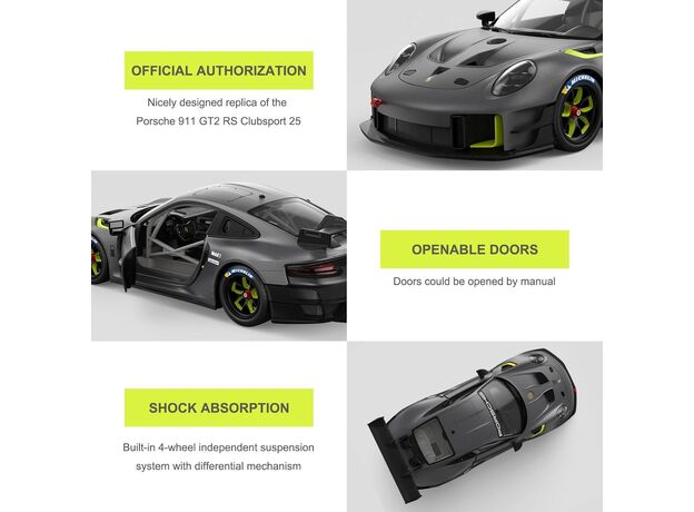 ماشین کنترلی پورشه 911 GT2 RS راستار با مقیاس 1:14, image 7