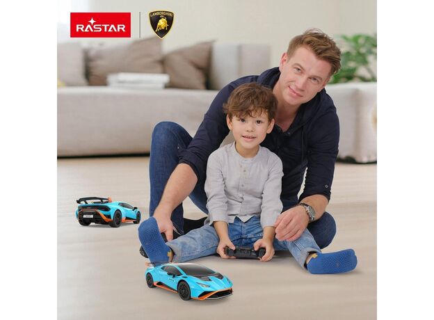 ماشین کنترلی لامبورگینی Huracan STO راستار با مقیاس 1:24 آبی, image 2