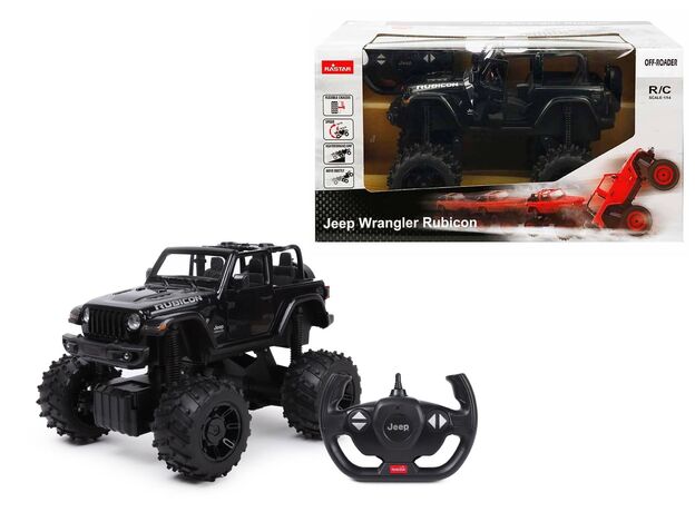 ماشین کنترلی آفرودی Jeep Wrangler JL مشکی راستار با مقیاس 1:14, تنوع: 79410-Black, image 