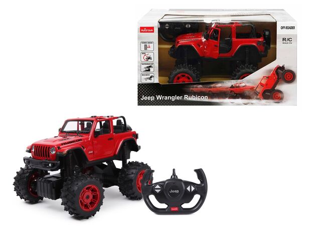 ماشین کنترلی آفرودی Jeep Wrangler JL قرمز راستار با مقیاس 1:14, تنوع: 79410-Red, image 
