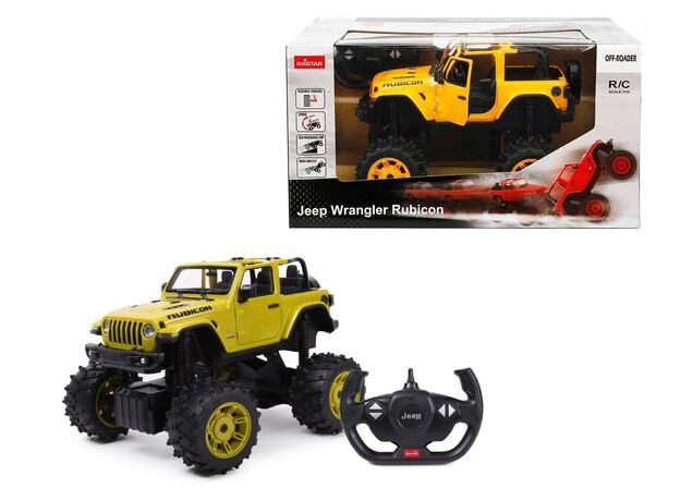 ماشین کنترلی آفرودی Jeep Wrangler JL زرد راستار با مقیاس 1:14, تنوع: 79410-Yellow, image 