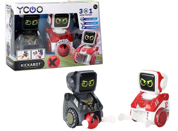 ست مسابقه ربات های فوتبالیست KICKABOT مدل مشکی و قرمز, تنوع: SL88549-Black, image 