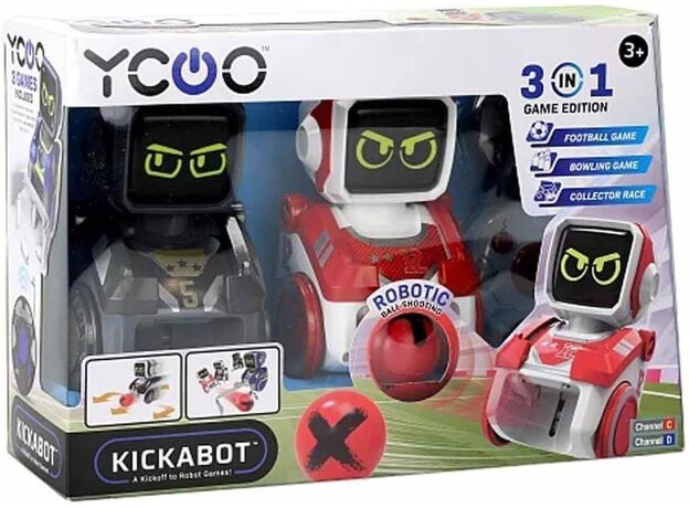 ست مسابقه ربات های فوتبالیست KICKABOT مدل مشکی و قرمز, تنوع: SL88549-Black, image 9