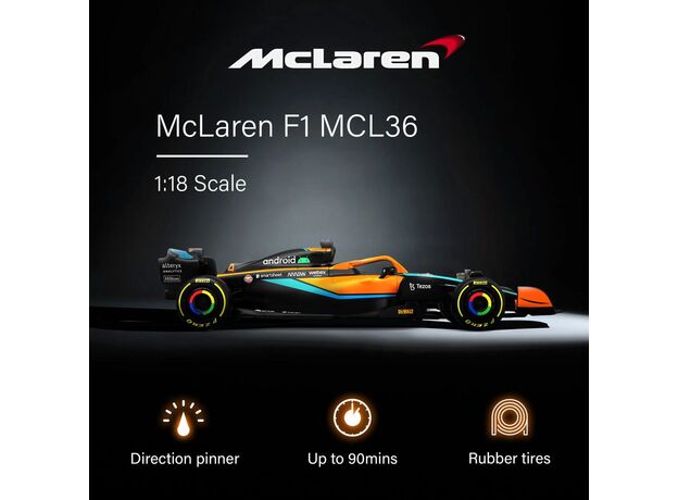 ماشین کنترلی فرمول یک مک لارن MCL36 راستار با مقیاس 1:18, تنوع: 93300-McLaren F1, image 5