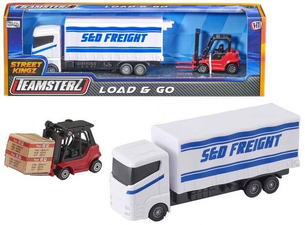 کامیون حمل بار و لیفتراک Teamsterz مدل Sed Freight, تنوع: 1374104-Sed Freight, image 