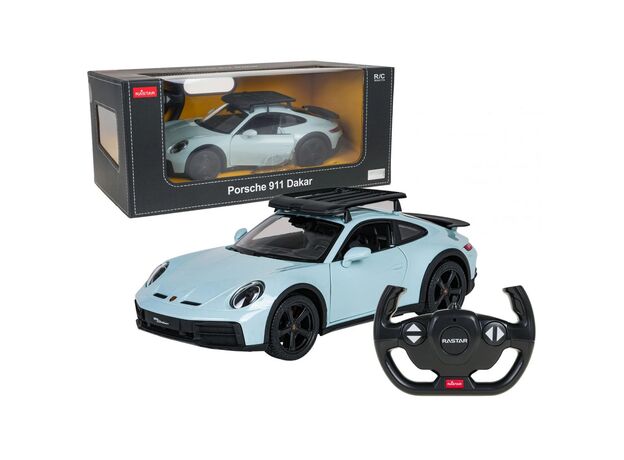 ماشین کنترلی پورشه 911 داکار سبز یشمی راستار با مقیاس 1:14, image 
